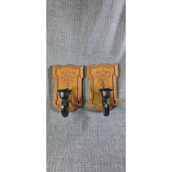 Vintage Homco wall sconces - Picture 1 of 10